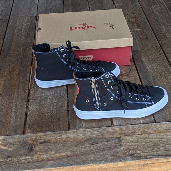 Levi's Jean Style Mid-Height Sneakers 9.5 - Picture 4 of 6